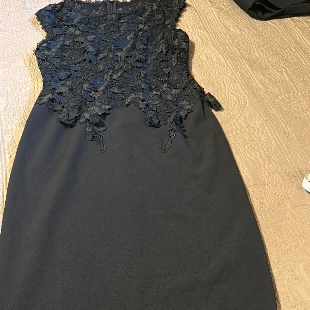 Alex Marie Elegant Black Lace Dress